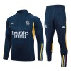 Real Madrid Trenings Collegegenser 23-24 Kvart-Zip Navy - Herre